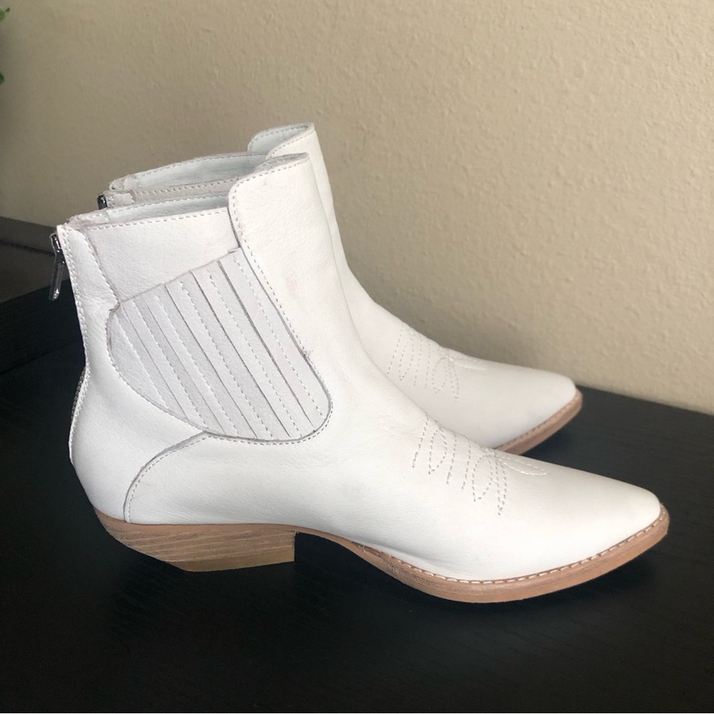 Anthropologie Silent D Women's Puly Western Leather Boots Size 38 ( 7 - 7.5 ) - Picture 8 of 13